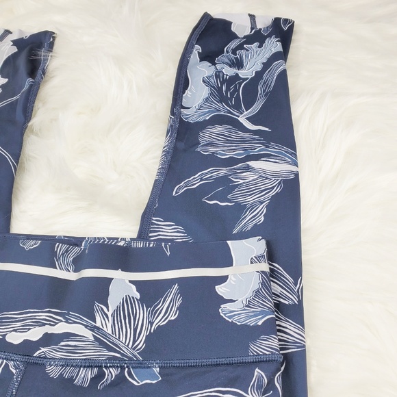 NWOT Athleta Blue Sonic Capri Leggings - Picture 5 of 7